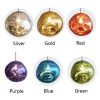 Lava Ball Drop Pendant Lighting, Silver Melting Glass Suspension Light, Modern LED Ceiling Hanging Light