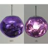 Lava Ball Drop Pendant Lighting, Silver Melting Glass Suspension Light, Modern LED Ceiling Hanging Light