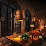 Erato – Hanging Wooden Wine Barrel Light