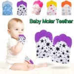 2Pcs Baby Molar Food Grade Teether Gloves