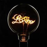 Vintage Edison Bulb E27 Love